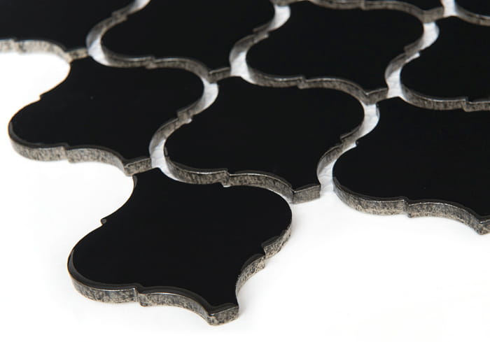 DUNIN ARABESCO mozaika 27,6x25(7,8x7,4)cm, lesk, black M. ARABESCO BLACK Obrázek - fotka