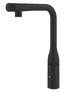 GROHE ESSENCE SMARTCONTROL dřezová baterie, s vytahovací sprškou, phantom black 31928KF0 Obrázek - fotka