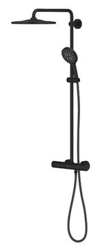 GROHE RAINSHOWER SMARTACTIVE 310 sprchový set s termostatickou baterií, horní sprcha, ruční sprcha, tyč, hadice, phantom black 22119KF0 Obrázek - fotka