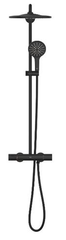 GROHE RAINSHOWER SMARTACTIVE 310 sprchový set s termostatickou baterií, horní sprcha, ruční sprcha, tyč, hadice, phantom black 22119KF0 Obrázek - fotka