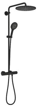 GROHE RAINSHOWER SMARTACTIVE 310 sprchový set s termostatickou baterií, horní sprcha, ruční sprcha, tyč, hadice, phantom black