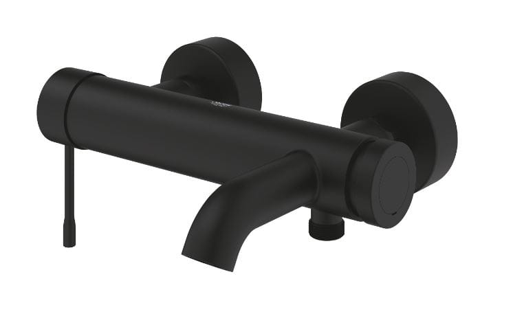 GROHE ESSENCE NEW vanová nástěnná baterie, s přepínačem, phantom black 25250KF1 Obrázek - fotka