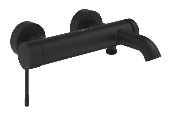 GROHE ESSENCE NEW vanová nástěnná baterie, s přepínačem, phantom black 25250KF1 Obrázek - Hlavní obrázek