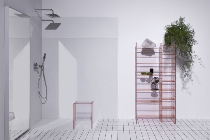 KARTELL BY LAUFEN stolička do sprchy, krystal transparentní H3893300840001 Obrázek - fotka
