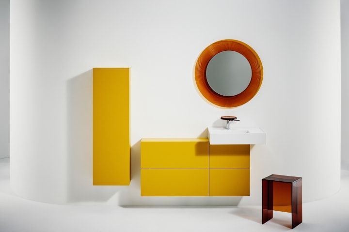 KARTELL BY LAUFEN stolička do sprchy, oranžová mandarinka H3893300820001 Obrázek - fotka