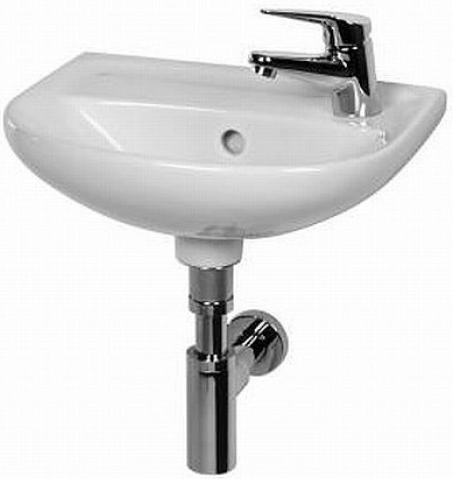 JIKA LYRA PLUS umývátko 40 cm, s otvorem pro baterii vpravo, s přepadem H8153810001061 Obrázek - Hlavní obrázek