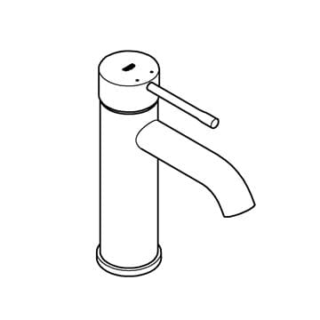 GROHE ESSENCE NEW umyvadlová stojánková baterie, phantom black 24172KF1 Obrázek - fotka