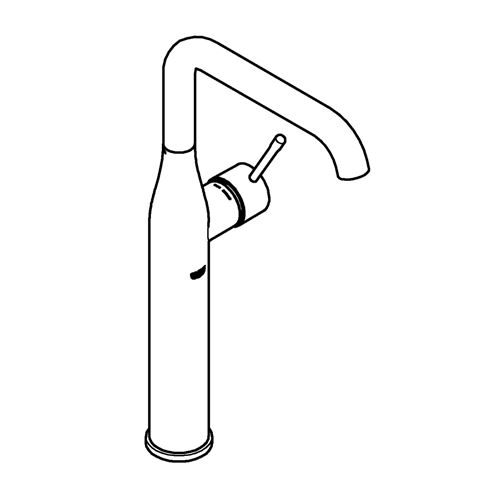 GROHE ESSENCE NEW umyvadlová stojánková baterie, phantom black 24170KF1 Obrázek - fotka