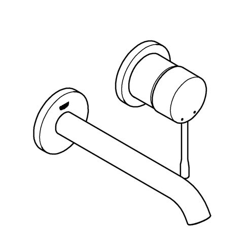 GROHE ESSENCE NEW umyvadlová podomítková baterie, phantom black 29192KF1 Obrázek - fotka