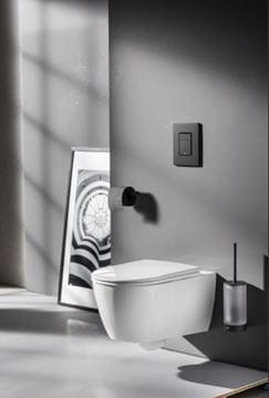 GROHE SELECTION WC štětka nástěnná, sklo/phantom black 41215KF0 Obrázek - fotka