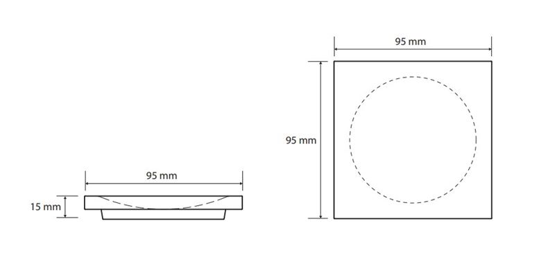 BEMETA GAMMA mýdlenka, na postavení, černá 145608310 Technický nákres