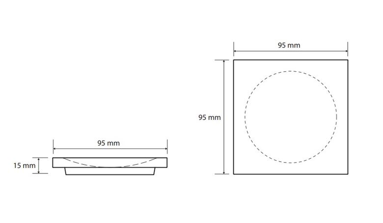 BEMETA GAMMA mýdlenka, polyresin, bílá 145708314 Technický nákres