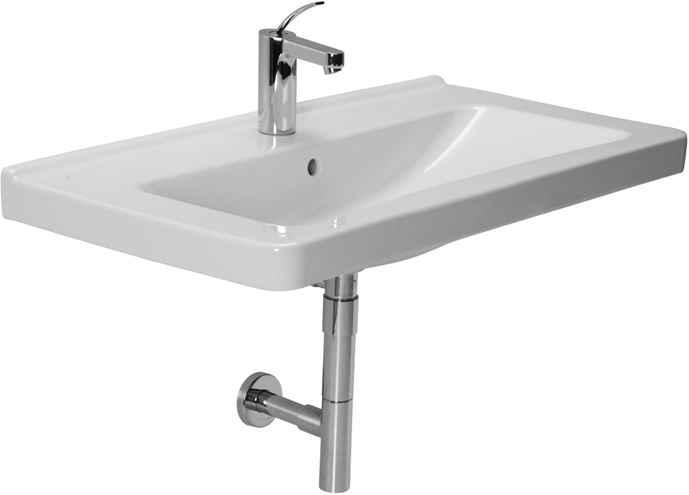 JIKA CUBITO umyvadlo 85 cm, s otvorem pro baterii a přepadem, Jika perla H8104261001041 Obrázek - fotka
