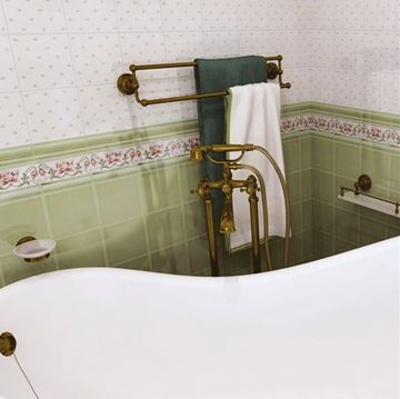 BEMETA RETRO mýdlenka, nástěnná, sklo, bronz 144108027 Obrázek - fotka