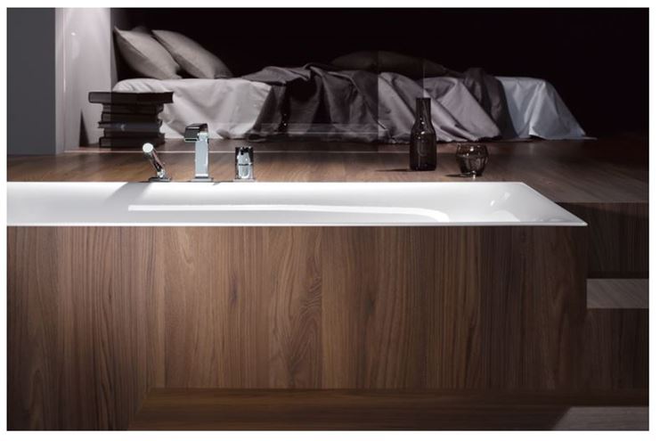 BETTE LUX vana 170x75 cm, pro 2 osoby, bez nožiček, titanová ocel 3440-000 Obrázek - fotka