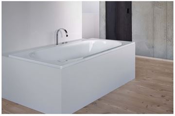 BETTE STARLET vana 180x75 cm, pro 2 osoby, bez nožiček, titanová ocel 1430-000 Obrázek - fotka