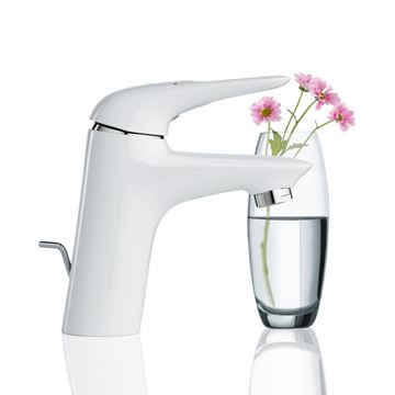 GROHE EUROSTYLE umyvadlová stojánková baterie, s odtokovou soupravou, měsíční bílá/chrom 33558LS3 Obrázek - fotka
