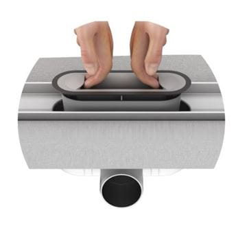 ACO SHOWERDRAIN C sprchový žlab 785 mm, do prostoru, boční odtok DN 50, bez roštu, nerez ocel 9010.88.23 Obrázek - fotka