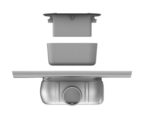 ACO SHOWERDRAIN C sprchový žlab 785 mm, do prostoru, boční odtok DN 50, bez roštu, nerez ocel 9010.88.23 Obrázek - fotka