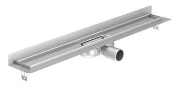 ACO SHOWERDRAIN C sprchový žlab 885 mm, ke stěně, boční odtok DN 50, bez roštu, nerez ocel