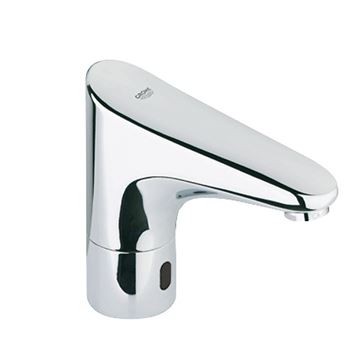 GROHE EUROPLUS E umyvadlová senzorová baterie pro jednu vodu, napájení ze sítě, chrom