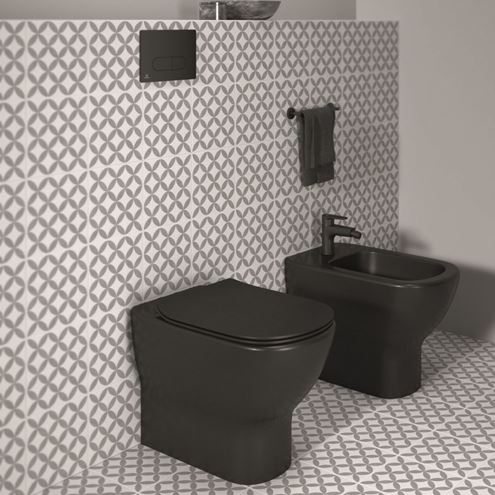 IDEAL STANDARD TESI WC sedátko Ultra Slim, SoftClose, hedvábná černá T3527V3 Obrázek - fotka