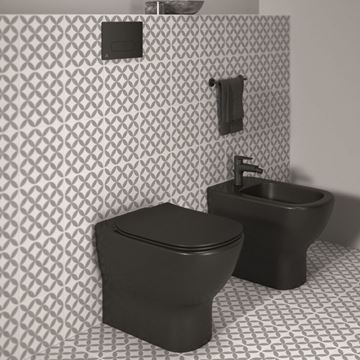 IDEAL STANDARD TESI WC sedátko Ultra Slim, SoftClose, hedvábná černá T3527V3 Obrázek - fotka