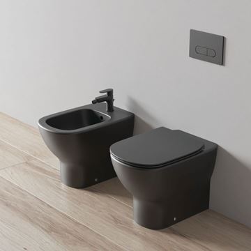 IDEAL STANDARD TESI WC sedátko Ultra Slim, SoftClose, hedvábná černá T3527V3 Obrázek - fotka