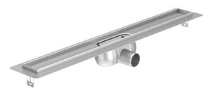 ACO SHOWERDRAIN C sprchový žlab 985 mm, do prostoru, boční odtok DN 50, bez roštu, nerez ocel