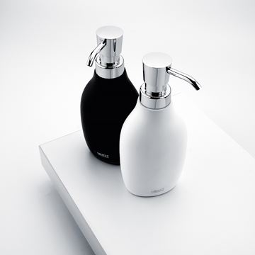 NIMCO AVA dávkovač tekutého mýdla 280 ml, polyresin, chrom/bílá AV 15031-05 Obrázek - fotka