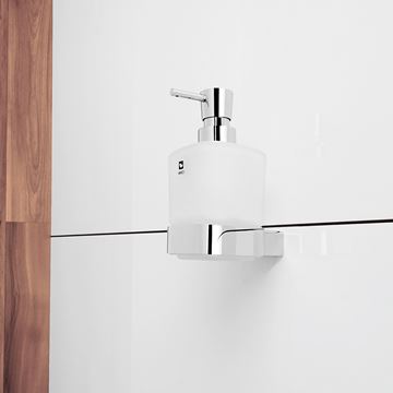 NIMCO KIBO dávkovač tekutého mýdla 300 ml, nástěnný, sklo, chrom KI 14031C-26 Obrázek - fotka