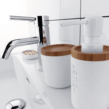 NIMCO KORA sada koupelnových doplňků, bílá/bambus KO 24000SET-05 Obrázek - fotka