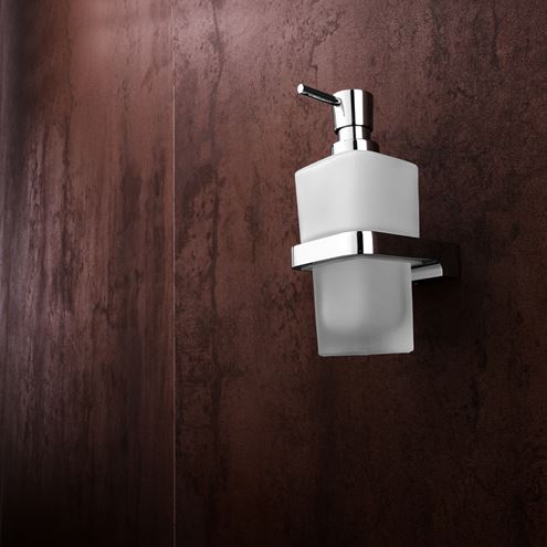 NIMCO MAYA dávkovač tekutého mýdla 290 ml, nástěnná, sklo, chrom MA 29031H-26 Obrázek - fotka
