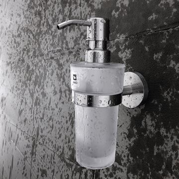 NIMCO UNIX dávkovač tekutého mýdla 250 ml, nástěnný, sklo, nerez ocel UNM 13031WL-10 Obrázek - fotka