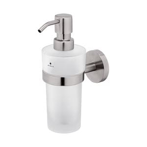 NIMCO UNIX dávkovač tekutého mýdla 250 ml, nástěnný, sklo, nerez ocel
