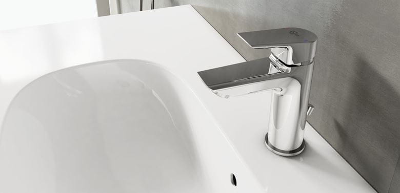 IDEAL STANDARD TESI umyvadlová stojánková baterie, s odtokovou soupravou, chrom A6557AA Obrázek - fotka