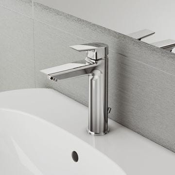 IDEAL STANDARD TESI GRANDE umyvadlová stojánková baterie, s odtokovou soupravou, chrom A6563AA Obrázek - fotka