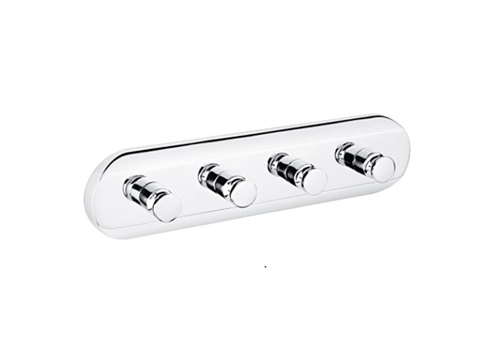 NIMCO držák ručníků se čtyřmi háčky 210 mm, chrom UN 4054-4-26 Obrázek - Hlavní obrázek