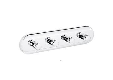 NIMCO držák ručníků se čtyřmi háčky 210 mm, chrom