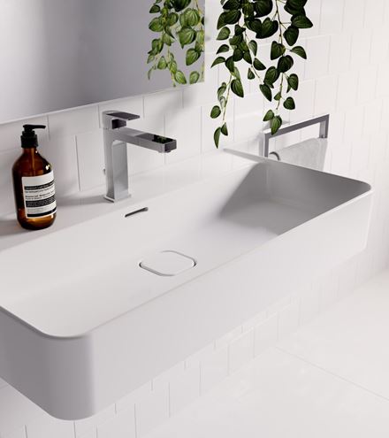 IDEAL STANDARD EDGE GRANDE SLIM umyvadlová stojánková baterie, s odtokovou soupravou, chrom A7106AA Obrázek - fotka