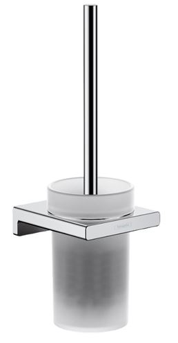 HANSGROHE ADDSTORIS WC štětka, nástěnná, sklo, chrom 41752000 Obrázek - Hlavní obrázek