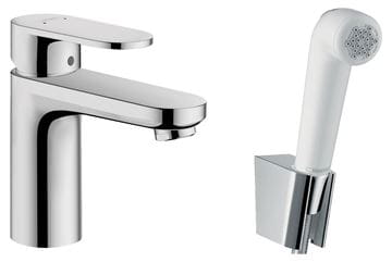 HANSGROHE VERNIS BLEND umyvadlová stojánková baterie, s bidetovou sprškou, EcoSmart, chrom