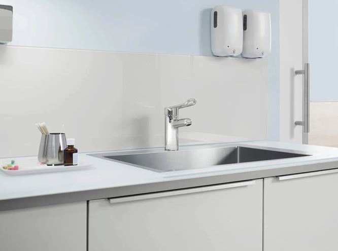 HANSA MEDIPRO umyvadlová stojánková baterie, chrom 01622195 Obrázek - fotka