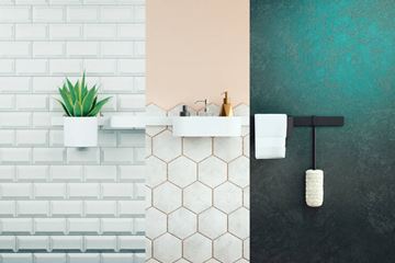 HANSGROHE WALLSTORIS 3JET sprchová souprava 3-dílná, ruční sprcha 105 mm, 3 proudy, tyč, hadice, EcoSmart, matná bílá 24291700 Obrázek - fotka
