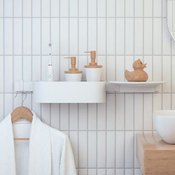 HANSGROHE WALLSTORIS nástěnná lišta 500 mm, matná bílá 27902700 Obrázek - fotka