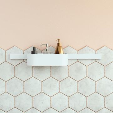 HANSGROHE WALLSTORIS nástěnná lišta 500 mm, matná bílá 27902700 Obrázek - fotka