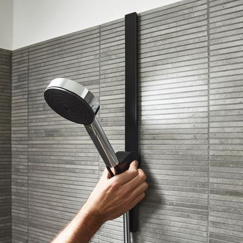 HANSGROHE WALLSTORIS nástěnná lišta 500 mm, matná černá 27902670 Obrázek - fotka