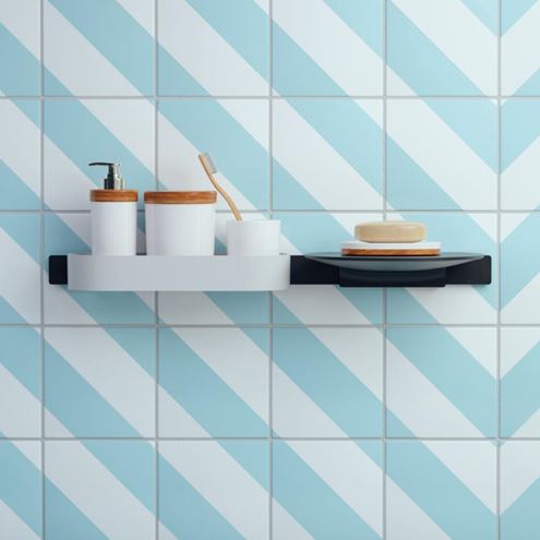 HANSGROHE WALLSTORIS nástěnná lišta 500 mm, matná černá 27902670 Obrázek - fotka