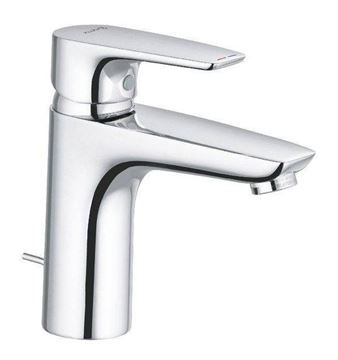 KLUDI PURE&SOLID umyvadlová stojánková baterie, s odtokovou soupravou, chrom