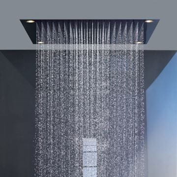 AXOR SHOWER SOLUTIONS SHOWERHEAVEN 720/720 3JET horní sprcha 720x720 mm, 3 proudy, s LED osvětlením, vzhled nerezu 10627800 Obrázek - fotka